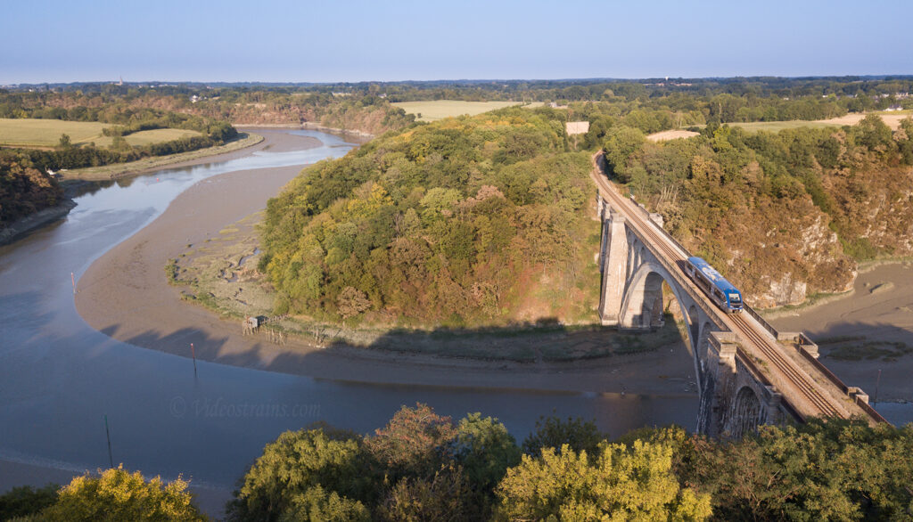 Train dinan -dol de bretagne sur la rance